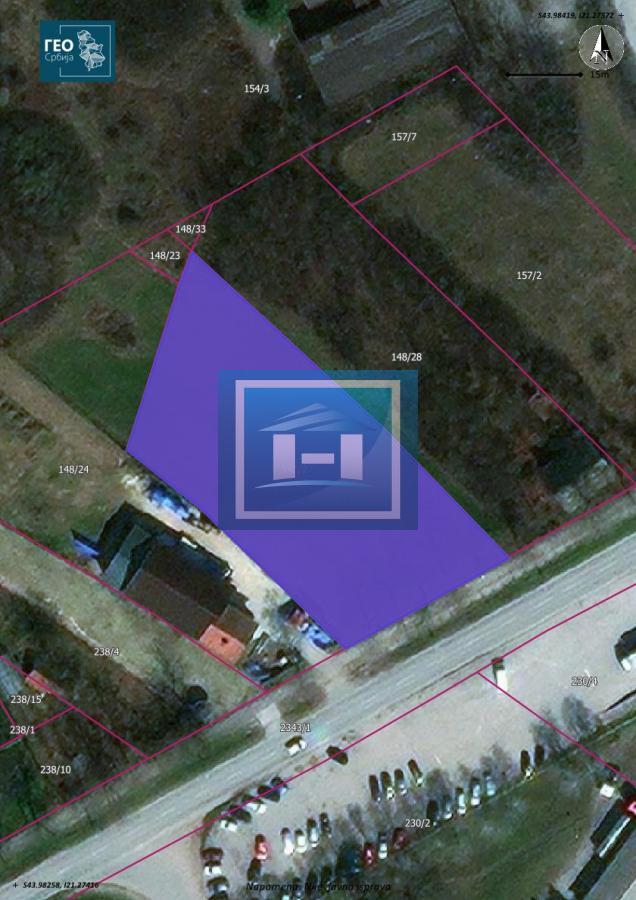 Plac za gradnju poslovnog objekta ili hale